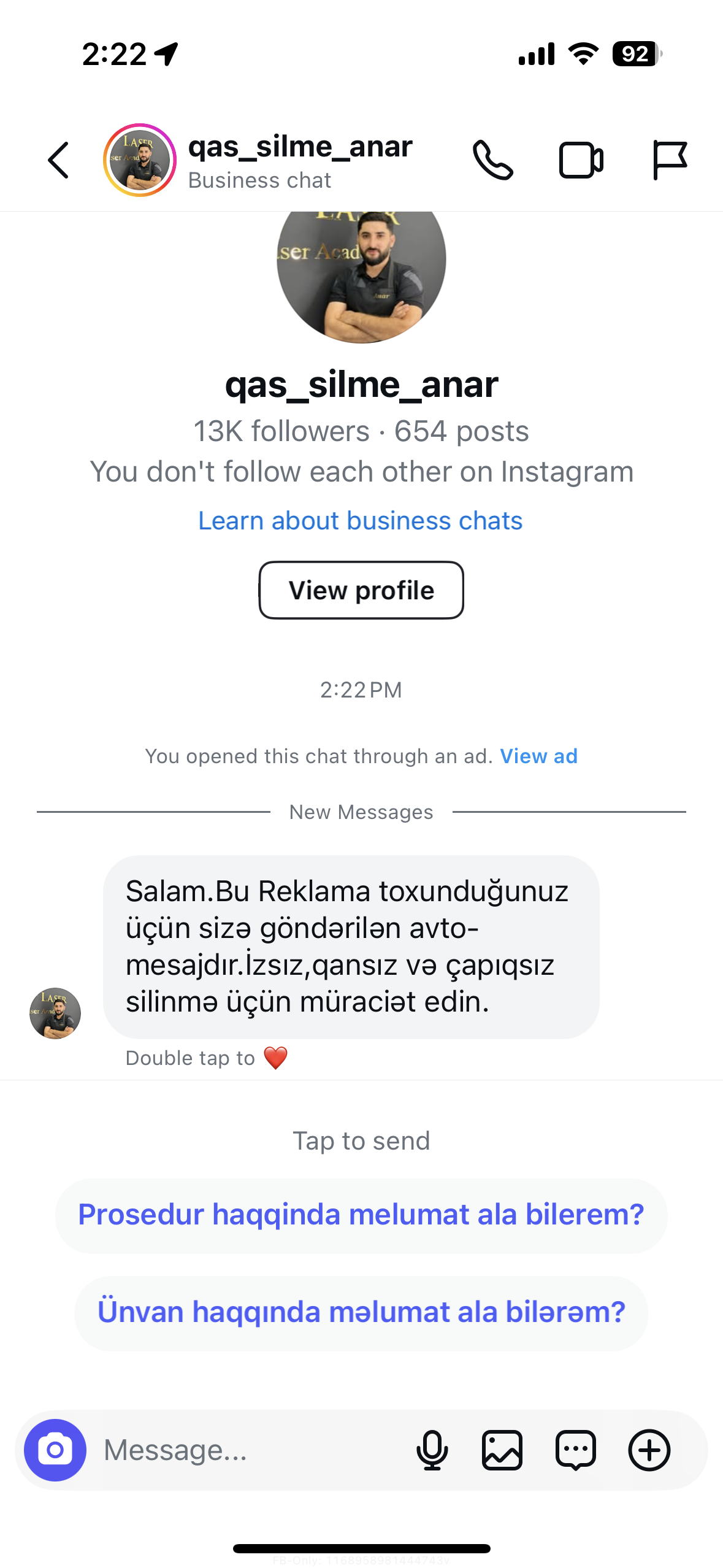 Click-to-Instagram Direct