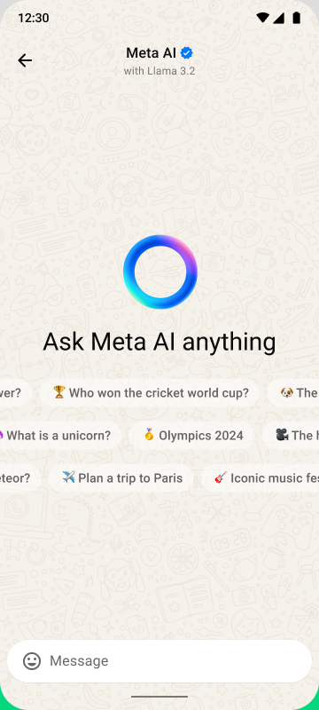 Meta AI in WhatsApp